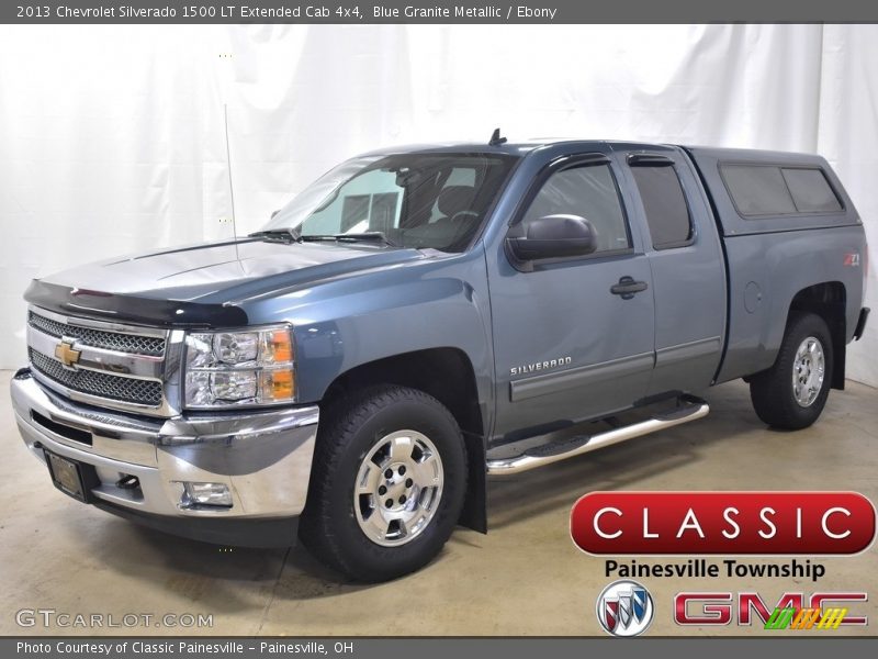 Blue Granite Metallic / Ebony 2013 Chevrolet Silverado 1500 LT Extended Cab 4x4