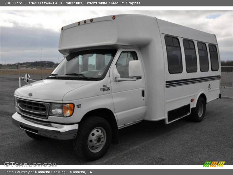 Oxford White / Medium Graphite 2000 Ford E Series Cutaway E450 Transit Bus
