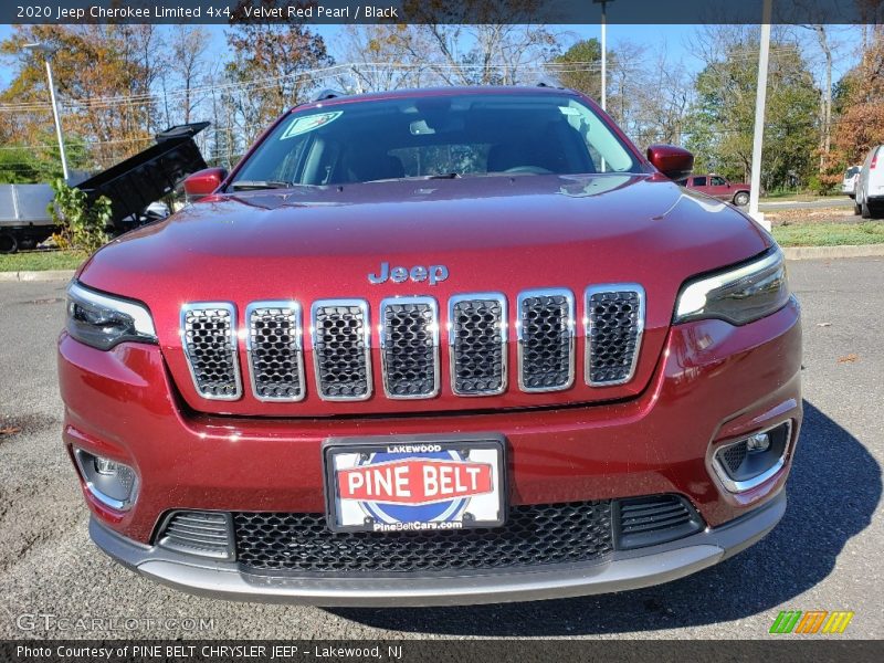 Velvet Red Pearl / Black 2020 Jeep Cherokee Limited 4x4