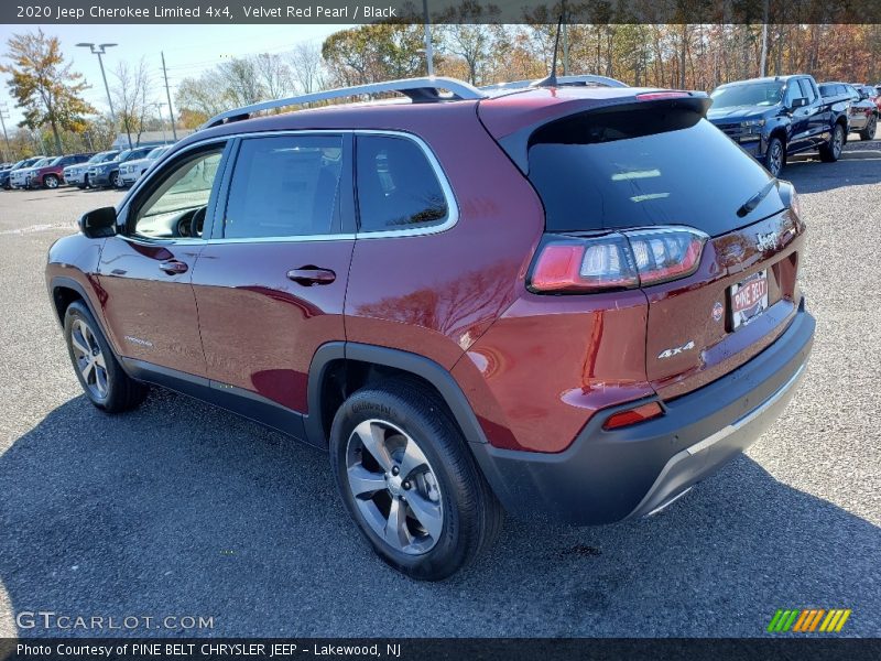 Velvet Red Pearl / Black 2020 Jeep Cherokee Limited 4x4