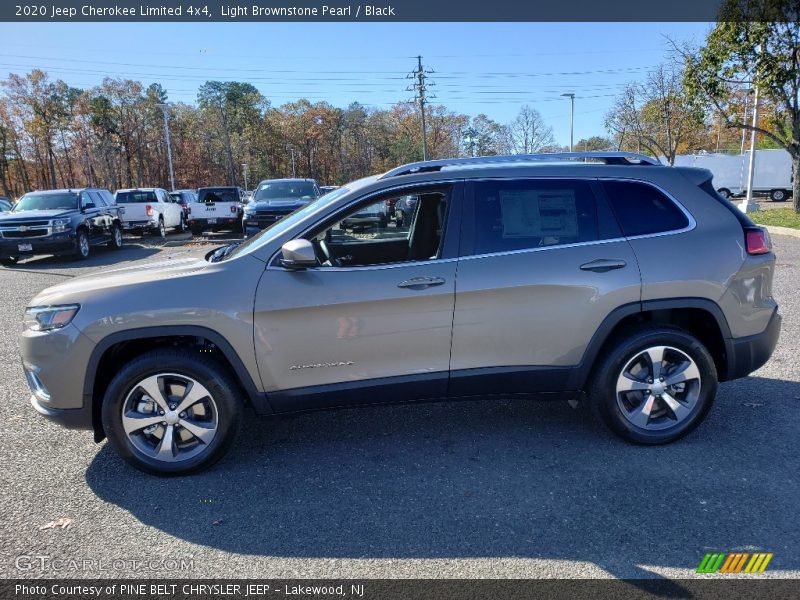 Light Brownstone Pearl / Black 2020 Jeep Cherokee Limited 4x4