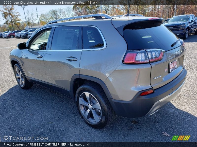 Light Brownstone Pearl / Black 2020 Jeep Cherokee Limited 4x4