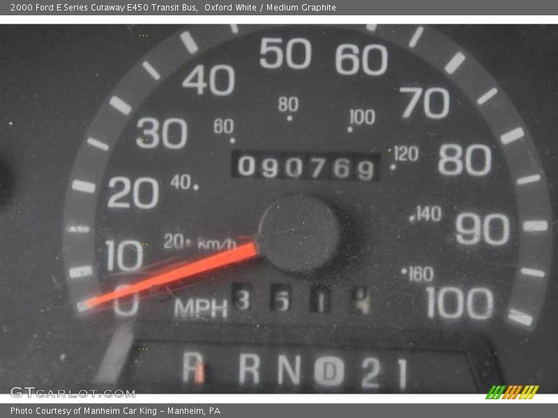 Oxford White / Medium Graphite 2000 Ford E Series Cutaway E450 Transit Bus