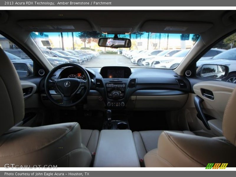 Amber Brownstone / Parchment 2013 Acura RDX Technology