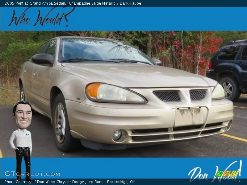 Champagne Beige Metallic / Dark Taupe 2005 Pontiac Grand Am SE Sedan