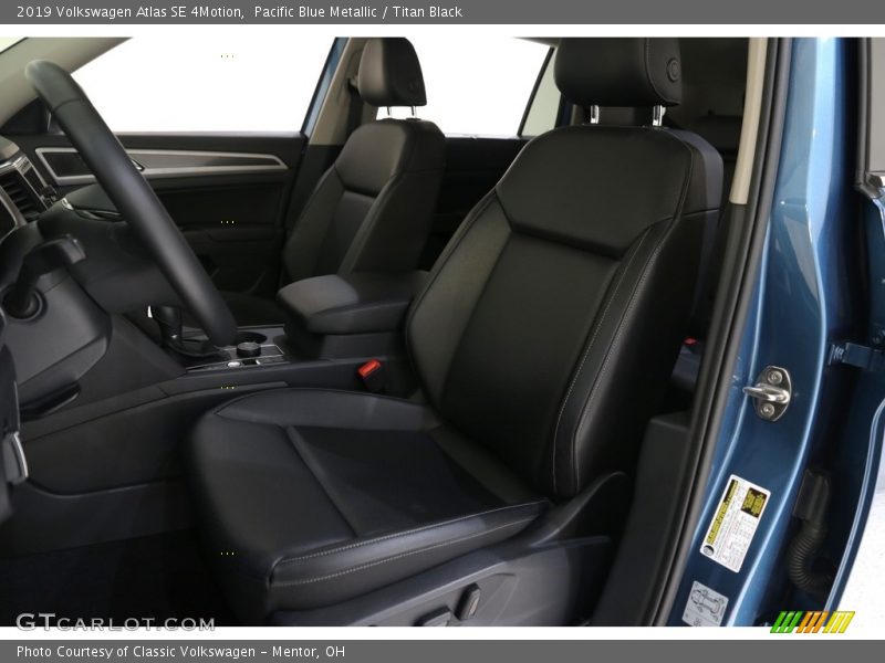 Pacific Blue Metallic / Titan Black 2019 Volkswagen Atlas SE 4Motion
