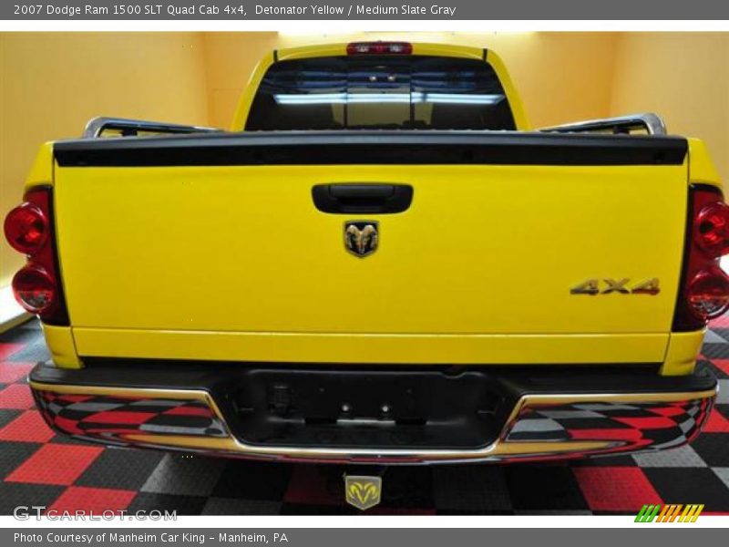 Detonator Yellow / Medium Slate Gray 2007 Dodge Ram 1500 SLT Quad Cab 4x4