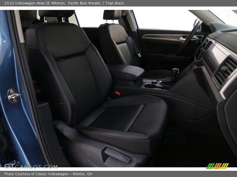 Pacific Blue Metallic / Titan Black 2019 Volkswagen Atlas SE 4Motion