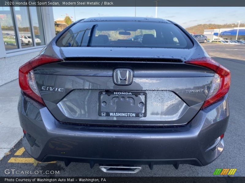 Modern Steel Metallic / Black 2020 Honda Civic Sport Sedan