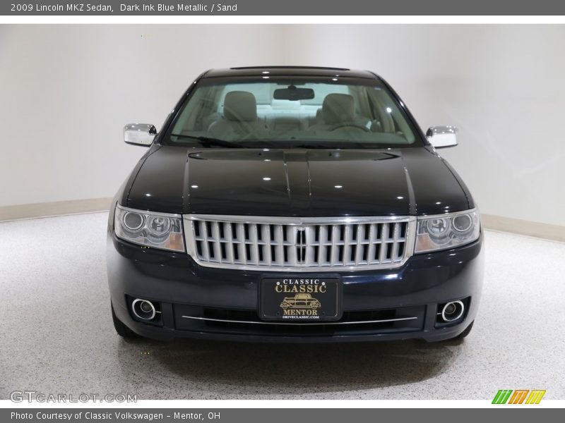 Dark Ink Blue Metallic / Sand 2009 Lincoln MKZ Sedan