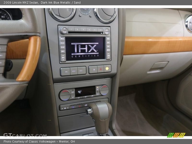 Dark Ink Blue Metallic / Sand 2009 Lincoln MKZ Sedan