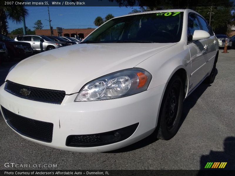 White / Ebony Black 2007 Chevrolet Impala SS