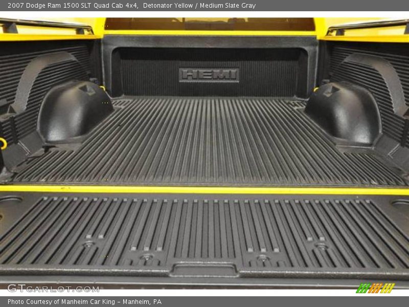 Detonator Yellow / Medium Slate Gray 2007 Dodge Ram 1500 SLT Quad Cab 4x4