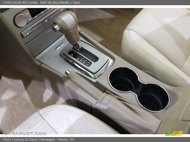 Dark Ink Blue Metallic / Sand 2009 Lincoln MKZ Sedan