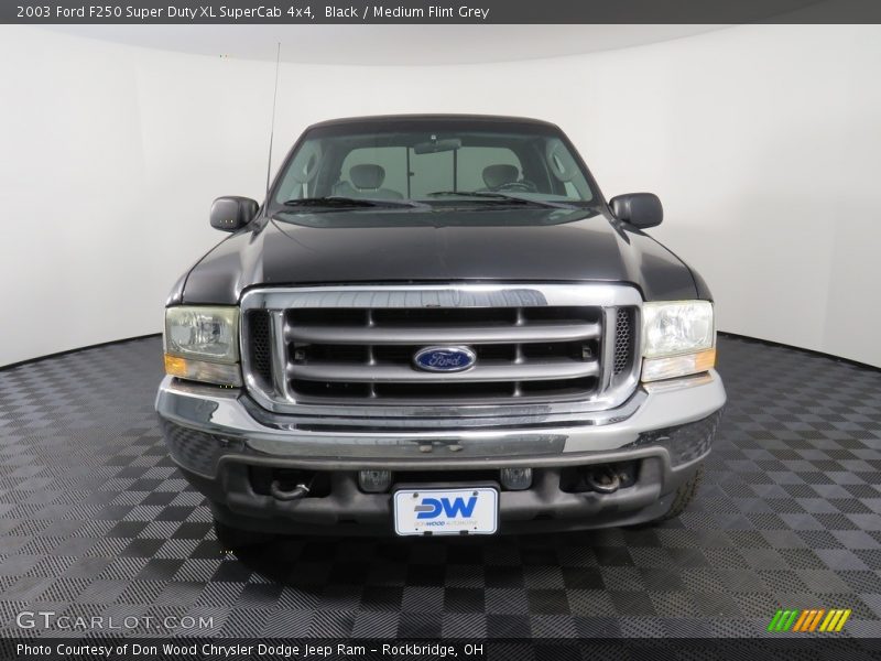 Black / Medium Flint Grey 2003 Ford F250 Super Duty XL SuperCab 4x4