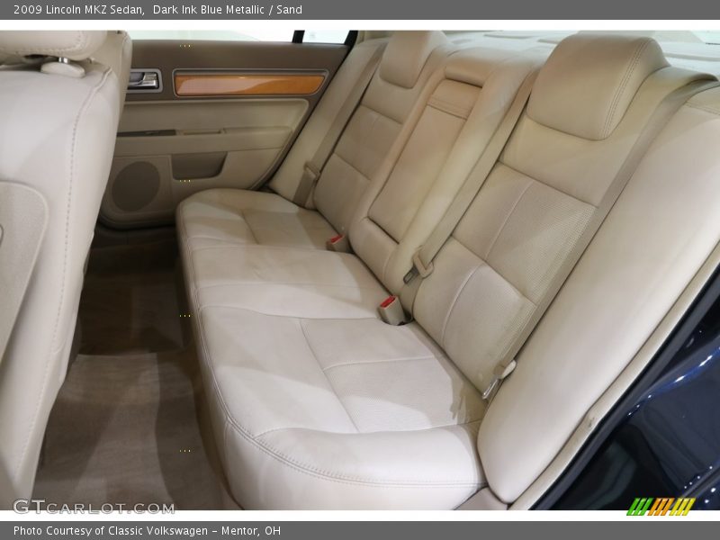 Dark Ink Blue Metallic / Sand 2009 Lincoln MKZ Sedan