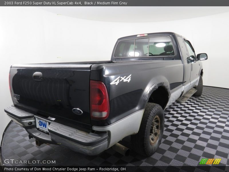 Black / Medium Flint Grey 2003 Ford F250 Super Duty XL SuperCab 4x4