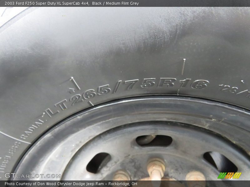 Black / Medium Flint Grey 2003 Ford F250 Super Duty XL SuperCab 4x4