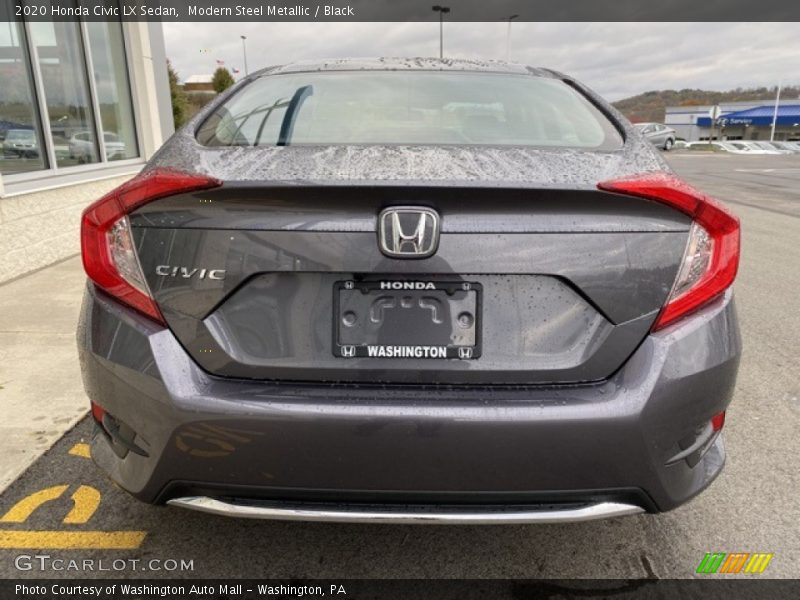 Modern Steel Metallic / Black 2020 Honda Civic LX Sedan