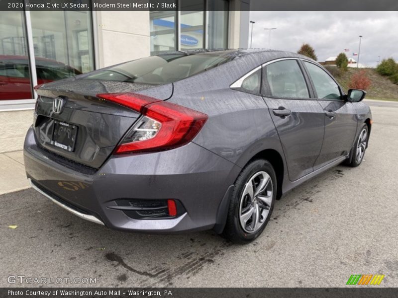 Modern Steel Metallic / Black 2020 Honda Civic LX Sedan