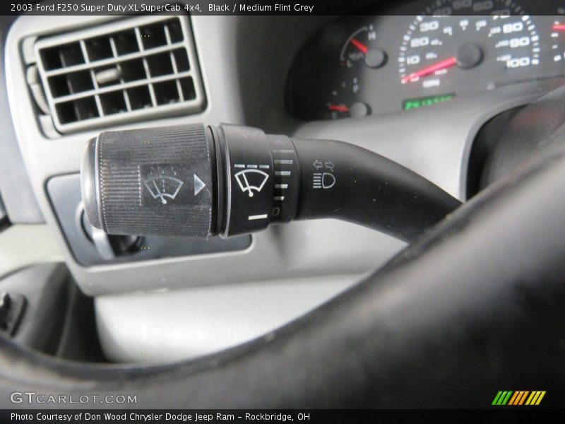 Black / Medium Flint Grey 2003 Ford F250 Super Duty XL SuperCab 4x4