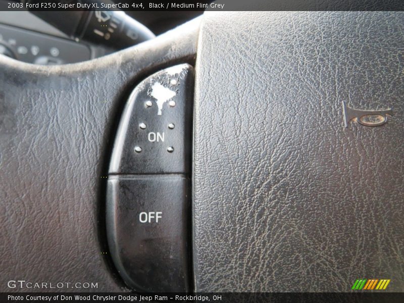 Black / Medium Flint Grey 2003 Ford F250 Super Duty XL SuperCab 4x4