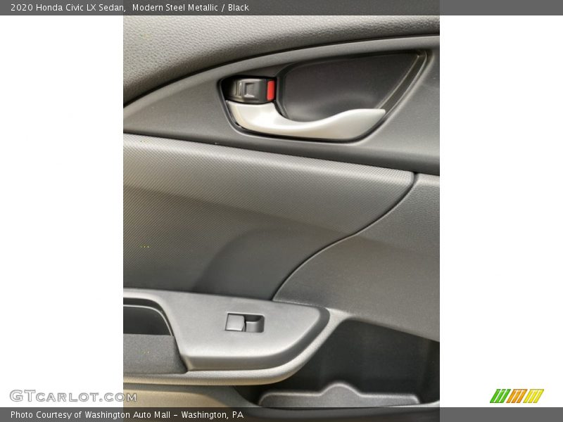Modern Steel Metallic / Black 2020 Honda Civic LX Sedan