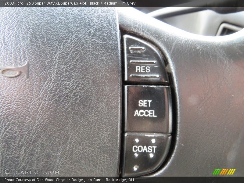 Black / Medium Flint Grey 2003 Ford F250 Super Duty XL SuperCab 4x4