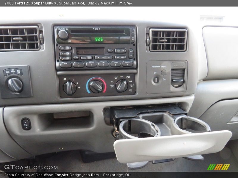Black / Medium Flint Grey 2003 Ford F250 Super Duty XL SuperCab 4x4