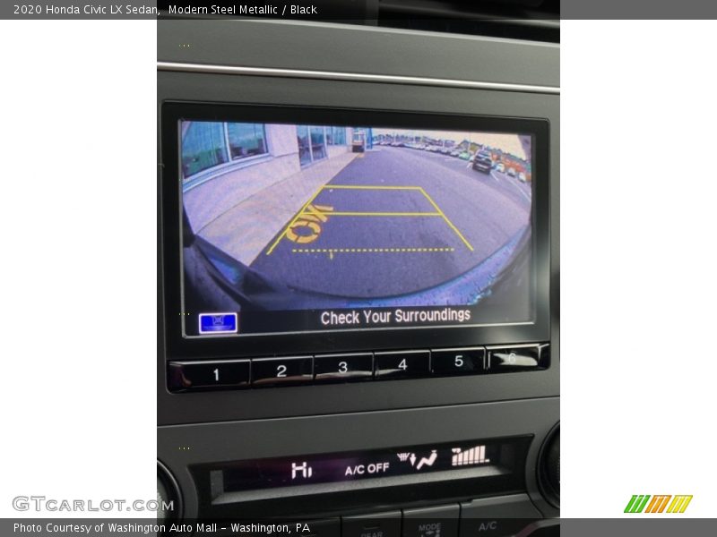 Modern Steel Metallic / Black 2020 Honda Civic LX Sedan