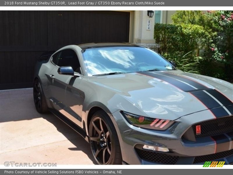 Lead Foot Gray / GT350 Ebony Recaro Cloth/Miko Suede 2018 Ford Mustang Shelby GT350R