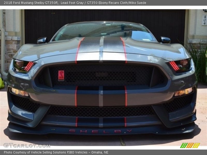 Lead Foot Gray / GT350 Ebony Recaro Cloth/Miko Suede 2018 Ford Mustang Shelby GT350R