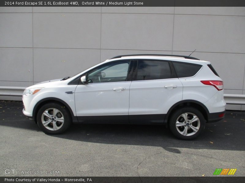 Oxford White / Medium Light Stone 2014 Ford Escape SE 1.6L EcoBoost 4WD