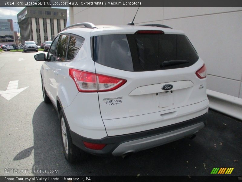 Oxford White / Medium Light Stone 2014 Ford Escape SE 1.6L EcoBoost 4WD