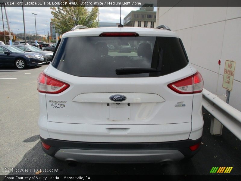 Oxford White / Medium Light Stone 2014 Ford Escape SE 1.6L EcoBoost 4WD