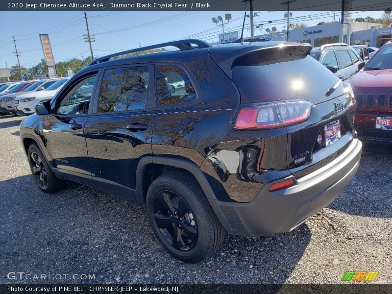 Diamond Black Crystal Pearl / Black 2020 Jeep Cherokee Altitude 4x4