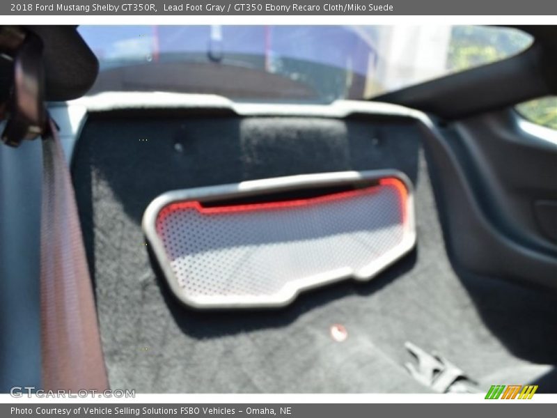 Lead Foot Gray / GT350 Ebony Recaro Cloth/Miko Suede 2018 Ford Mustang Shelby GT350R