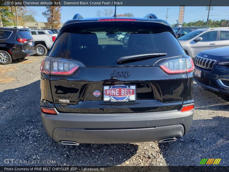 Diamond Black Crystal Pearl / Black 2020 Jeep Cherokee Altitude 4x4