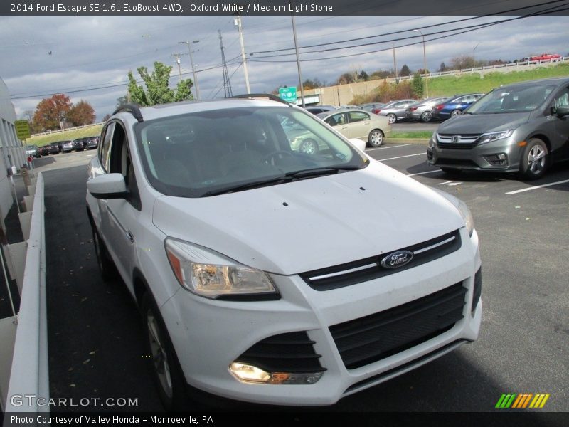 Oxford White / Medium Light Stone 2014 Ford Escape SE 1.6L EcoBoost 4WD