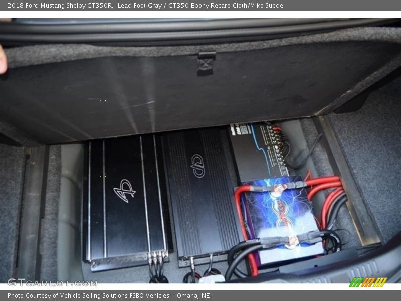 Lead Foot Gray / GT350 Ebony Recaro Cloth/Miko Suede 2018 Ford Mustang Shelby GT350R