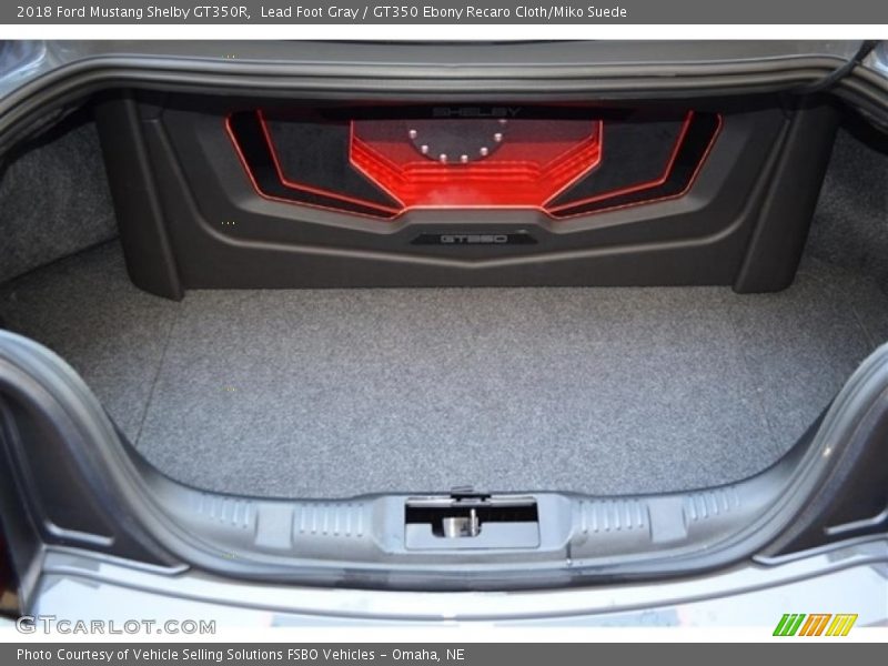 Lead Foot Gray / GT350 Ebony Recaro Cloth/Miko Suede 2018 Ford Mustang Shelby GT350R