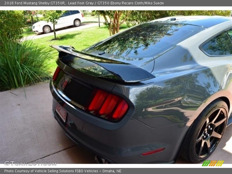 Lead Foot Gray / GT350 Ebony Recaro Cloth/Miko Suede 2018 Ford Mustang Shelby GT350R