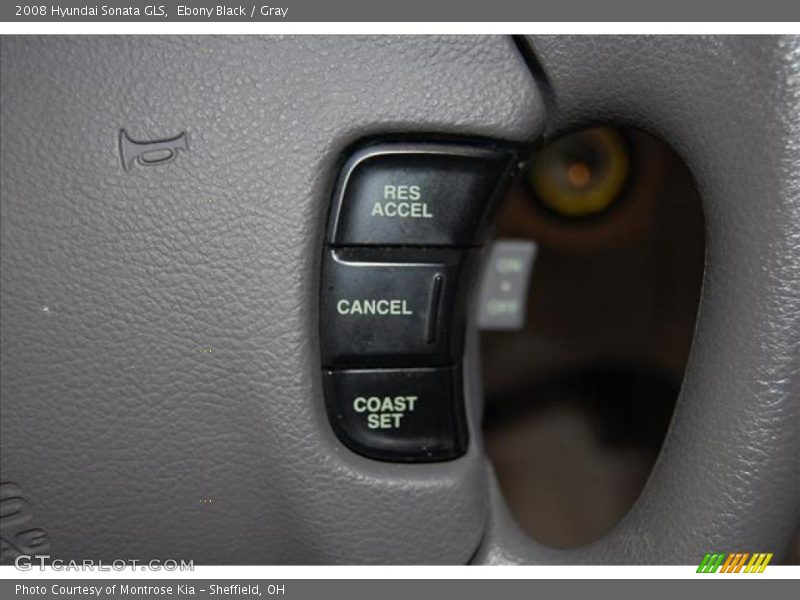 Ebony Black / Gray 2008 Hyundai Sonata GLS
