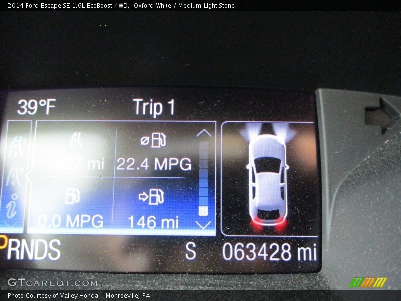 Oxford White / Medium Light Stone 2014 Ford Escape SE 1.6L EcoBoost 4WD