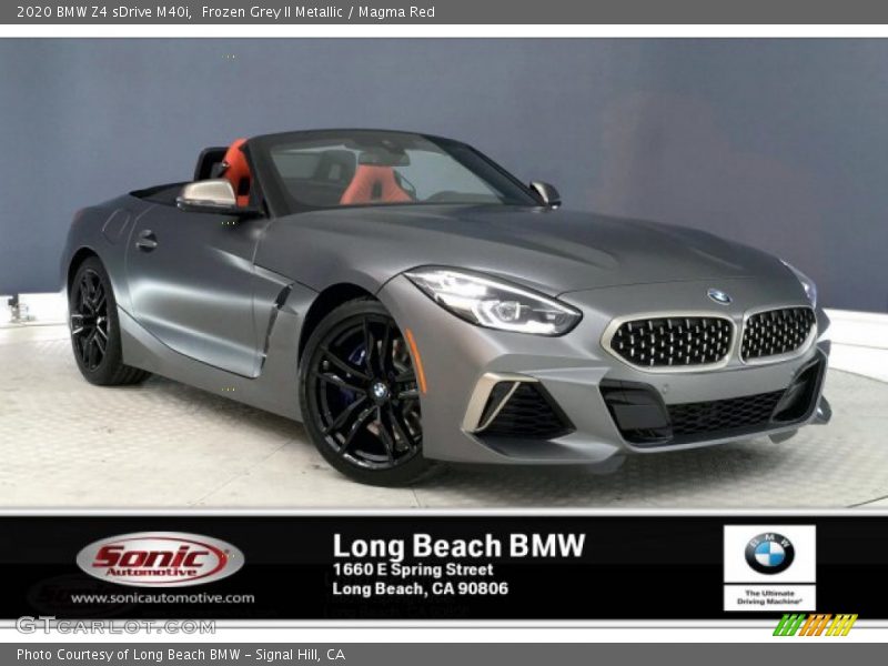 Frozen Grey II Metallic / Magma Red 2020 BMW Z4 sDrive M40i