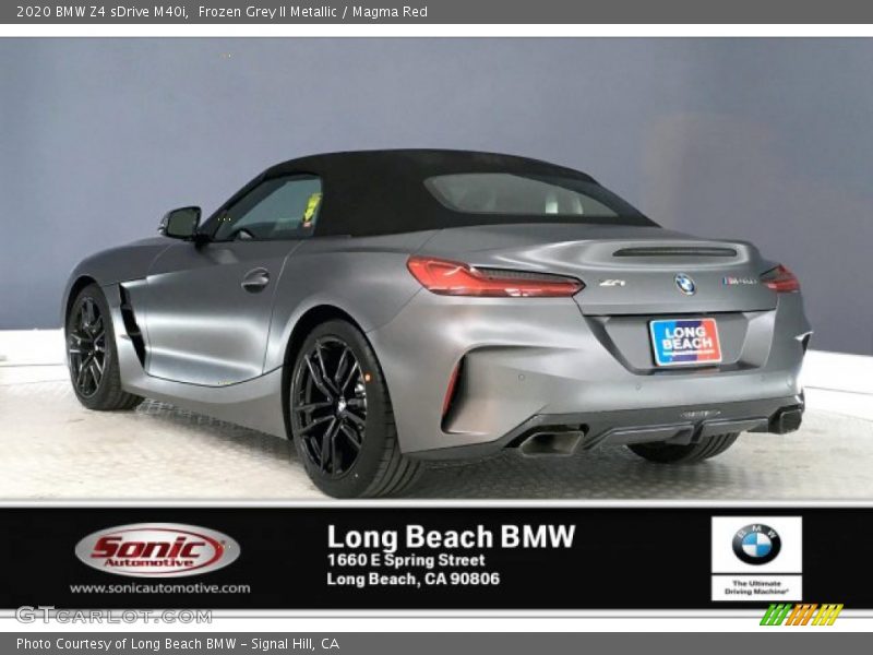 Frozen Grey II Metallic / Magma Red 2020 BMW Z4 sDrive M40i