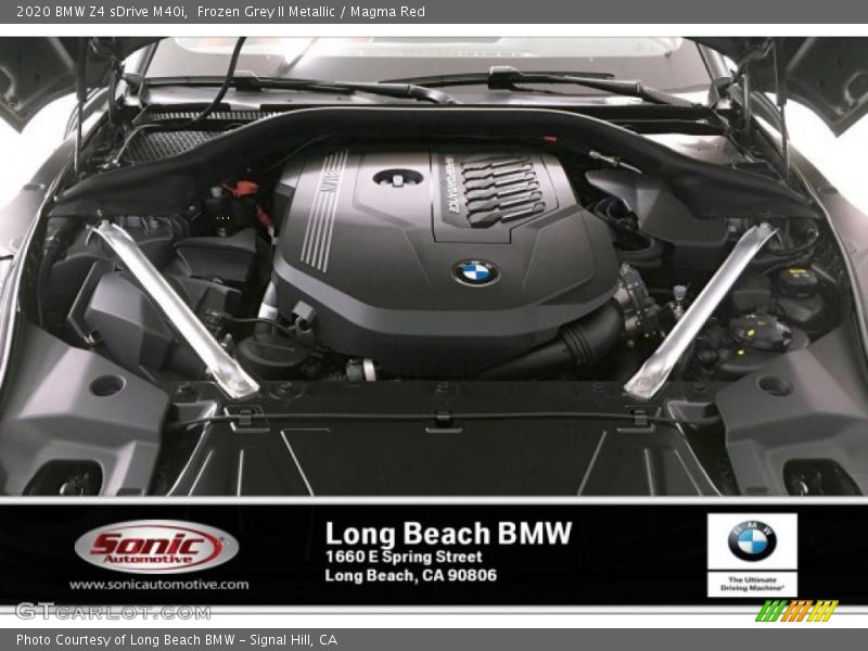 Frozen Grey II Metallic / Magma Red 2020 BMW Z4 sDrive M40i