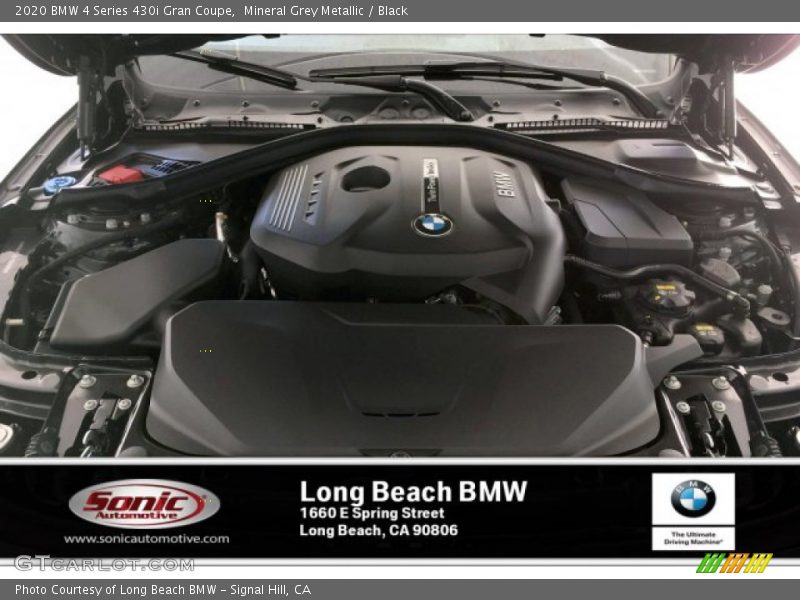Mineral Grey Metallic / Black 2020 BMW 4 Series 430i Gran Coupe