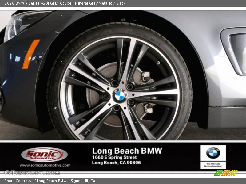 Mineral Grey Metallic / Black 2020 BMW 4 Series 430i Gran Coupe