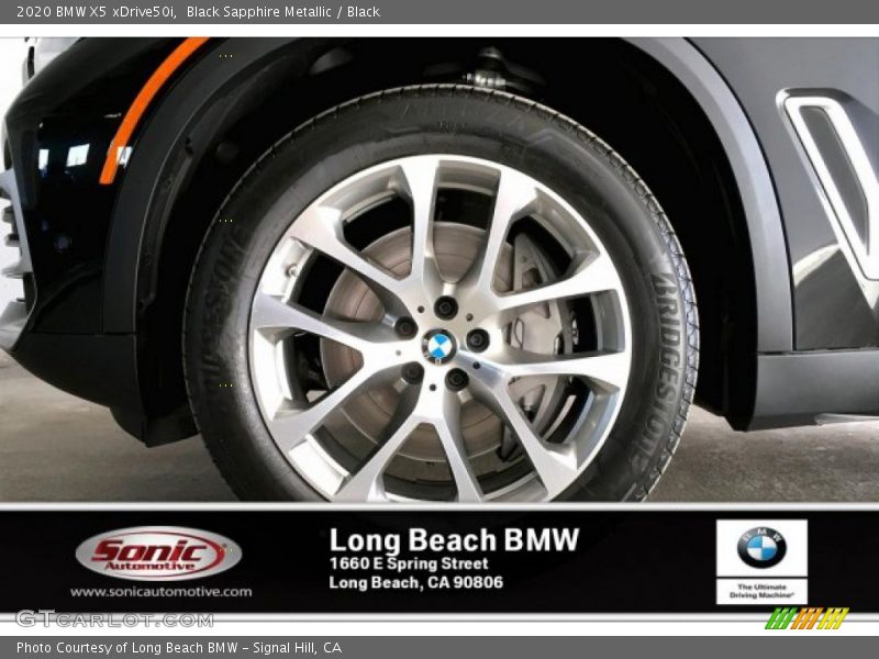 Black Sapphire Metallic / Black 2020 BMW X5 xDrive50i